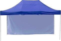 Zelt FESTIVAL 60, 3x6 m, blau, professionelle, UV-beständige Folie, ohne Wand