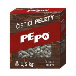 PE-PO® tisztító pellet 1,5 kg, koromeltávolító füstcsövekhez, kályhákhoz, kéményekhez