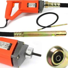 Betonrüttler 1.250 W, Klemmung mit Mutter, 4.500 U/min, Schlauch 2 m, Durchmesser 35 mm,