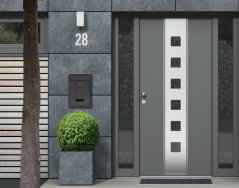 Horganyzott acél postaláda