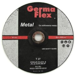 GermaFlex Metal T41 tárcsa 115x2,5x22,2 mm, A24RBF, acél
