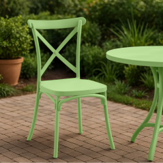 Stapelstuhl, grün, SAVITA