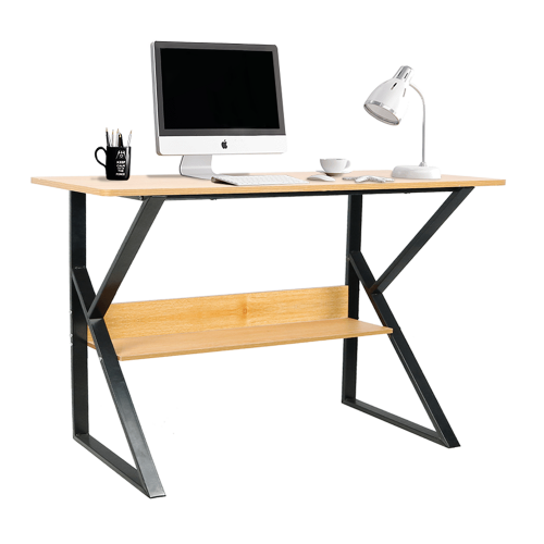 Schreibtisch mit Ablage, Buche/Schwarz, TARCAL 100