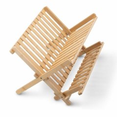 Abtropfschale/Ständer aus Bambus für Geschirr, 42 x 35 x 27,5 cm