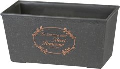 Strend Pro saksija za cvijeće, crna, 31x15x15 cm (akce)