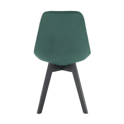 Krzesło, szmaragdowa tkanina Velvet/czarny, LORITA