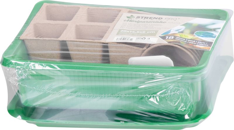 Mini parenisko Strend Pro, set od 18 komada, 12 transplantata, 20x14,5x6 cm