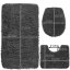 Kupaonski tepih - set - sivi Ruhhy 24353