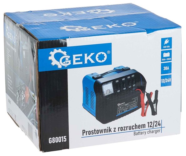 Nabíjačka so štartovaním 12/24V 20-380 Ah, GEKO