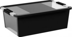 Škatla s pokrovom KIS Bi-Box M, 26L, črna, 35x55x19 cm