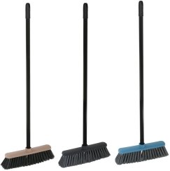 Metla York CARLA, plastová násada 120 cm, mix farieb, 32x9x127 cm