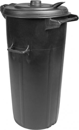 Pojemnik ICS P140100, 100 lit., plastikowy, czarny, popielniczka na odpady