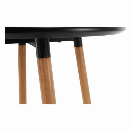 Barski stol, crna/hrast, promjer 60 cm, IMAM