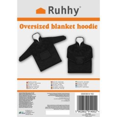 Bluza XXL - czarny koc