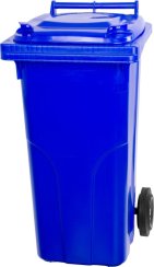 Konténer MGB 120 lit., műanyag, kék 5002, HDPE, hulladéktartály