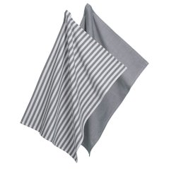 CAJA konyharuha, 2 db, 55% pamut/45% bambusz, szürke, 70x50 cm