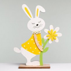 Figura zajčka na podstavku 14x6x18,5 cm