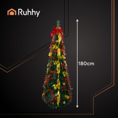 Pom de Crăciun pliabil cu ornamente 1,8 m Ruhhy 26757