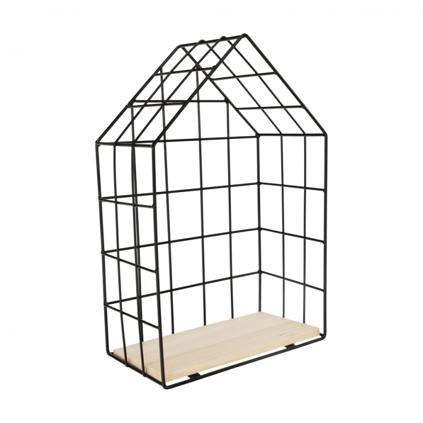 Metallregale, 3er-Set, Natur/Schwarz, AZURI