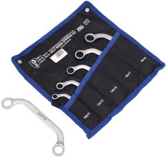 Steckschlüsselsatz, Typ C, 10-19 mm, 5-teilig, Stoffhülle, XL-TOOLS