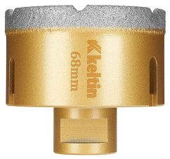 Diamant-Kernbohrkrone, M14-Gewinde für Winkelschleifer, Durchmesser 68 mm, GEKO