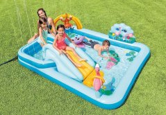 Bazén Intex® 57161, Jungle adventure play center, detský, nafukovací, 2,44x1,98x0,71 m