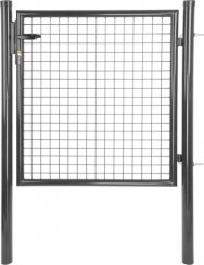 Gate Strend Pro METALTEC ECO 2, 1000/1800/50x50 mm, kerek keret, antracit, egyszárnyú, kerti, ZN+PVC, RAL7016