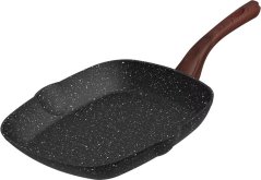 MagicHome Black Marble Line, tigaie grill, 28 cm