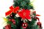 Stromeček MagicHome Vánoce, ozdobený, červený, 40 cm