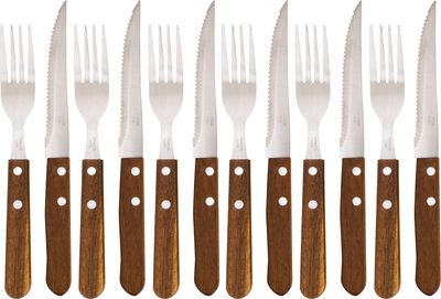 Strend Pro Grill komplet jedilnega pribora, vilic in nožev, 12-delni