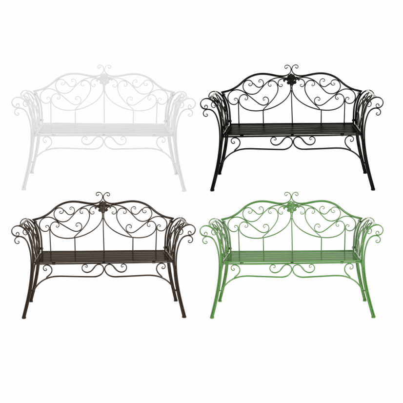 Záhradná lavička, hnedá, ETELIA