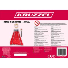 Kraljevski kostumski komplet 3 kosov. Kruzzel 20560 (akce)