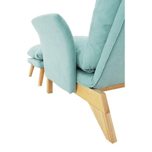 Sessel mit Untergestell, Mint/Natur, ZANDER