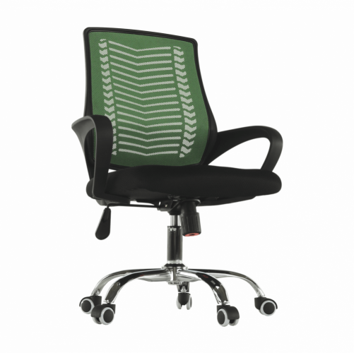 Irodai szék, zöld/fekete/króm, IMELA TYP 2