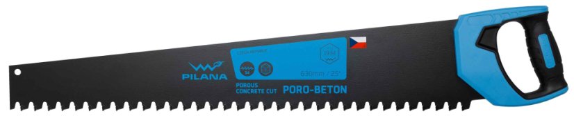 Piła do betonu komórkowego SK, 630 mm, 5279 FZ - 34 zęby, rękojeść plastikowa, PILANA