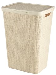 Koš Curver® JUTE, 58 lit., béžový, 34x43x60 cm, na prádlo, prádlo