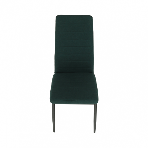 Krzesło, szmaragdowa tkanina/czarny metal, COLETA NOVA