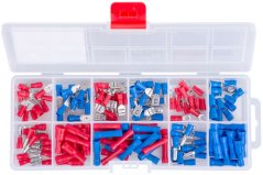 Set električnih konektora Strend Pro TS411, za kablove, sa cijevi, 144 kom.