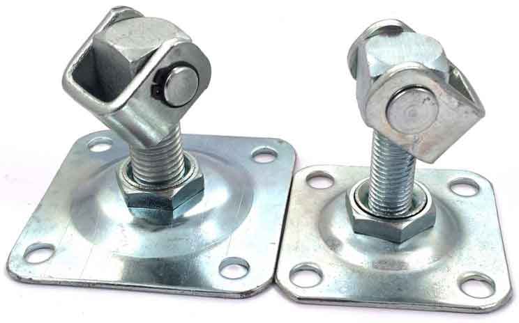 Nastavljiv tečaj M16, osnovni kvadrat 80x80 mm, številka carinske tarife 7308 9098 (akce)