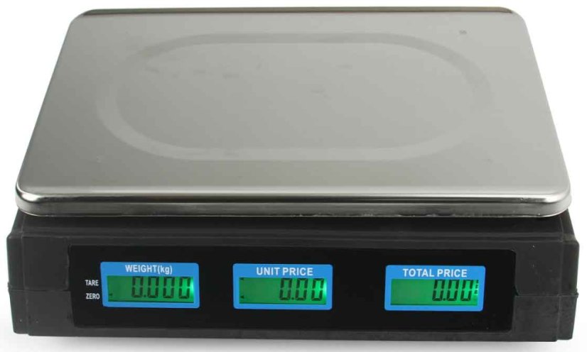 Digitale Tischwaage bis 40 kg, Wiegefläche 33 x 23 cm, DAKOTA