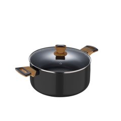 Súprava riadu s nepriľnavým povrchom 9 ks Earth Black