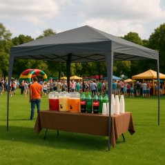 Záhradný pavilónový stan 3x3 m Pop-Up prístrešok pre záhradu alebo terasu MultiGarden