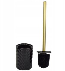 Set četki za WC MADRID crno-zlatne boje