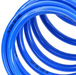 Wąż spiralny z szybkozłączkami STOP PU 8/12mm 10 m, GEKO