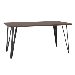 Jídelní stůl, dub/černá, 150x80 cm, FRIADO