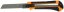 Nůž s ulamovací čepelí 18 mm, oranžový s tlačítkem, MAR-POL