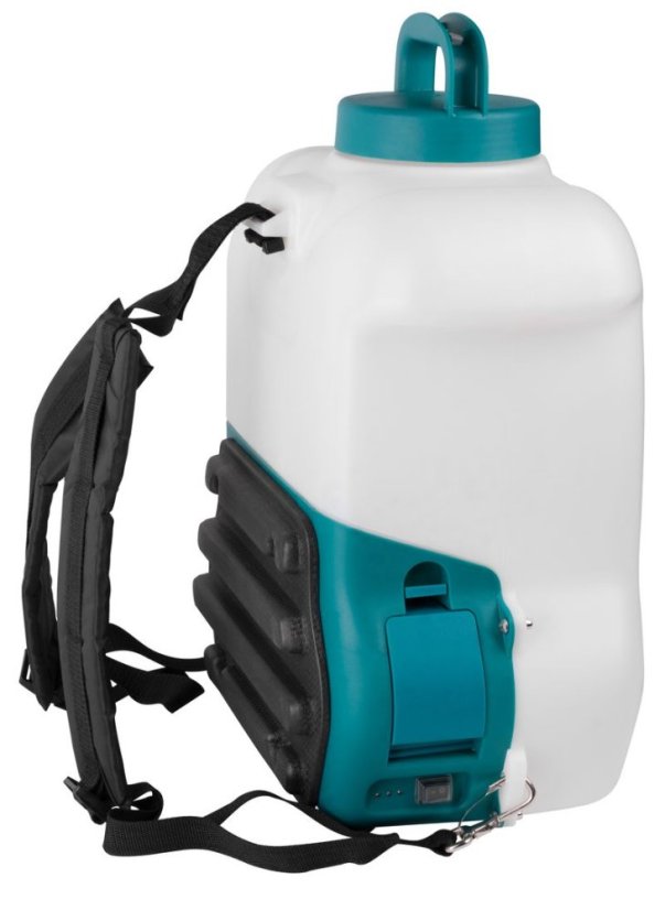 Sprühgerät Evika DJ160, 16 Liter, 10,8 V, Lithiumbatterie, wiederaufladbar, auf der Rückseite