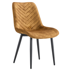 Jedilni stol, rjavo zlato/črna, ZAINA TYPE 2