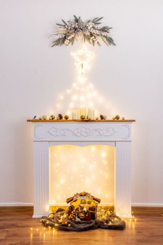 MagicHome karácsonyi dekoráció, Comet, 240 LED meleg fehér, 10 funkciós, IP44, külső, 5x3,90 m