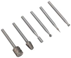 Satz HSS-Raspeln am Schaft zum Schleifen von Aluminium, Kupfer, Messing und Holz, 6-teilig, XL-TOOLS